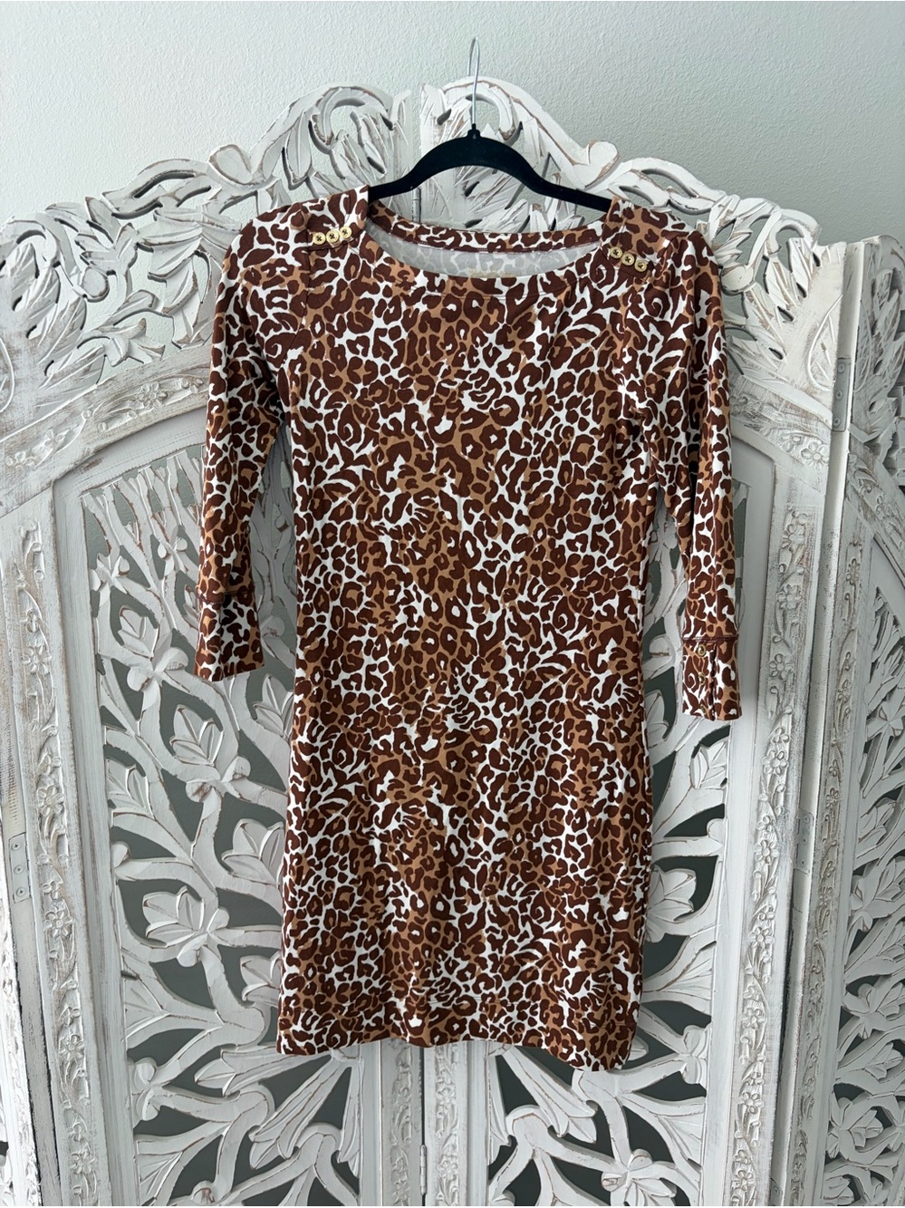 Lilly Pulitzer  Leopard Print Sophie Mini Dress Sz XXS